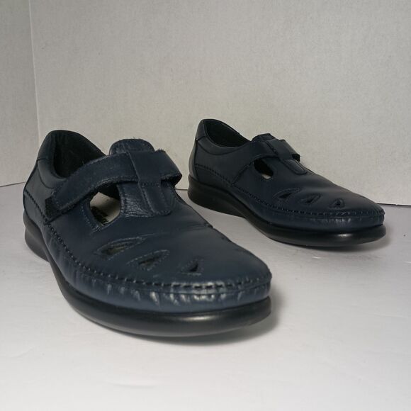 SAS Tripad Comfort Roamer Navy Nubuck Leather Shoe Loafer Wm's 7.5 L8882140 - Picture 2 of 16